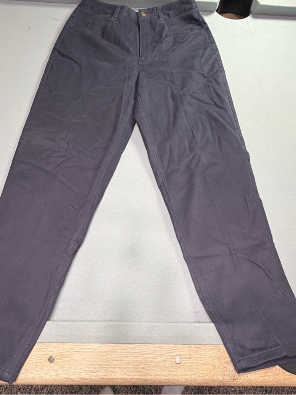 Talbots Dark Straight Leg Pants Minimalist Workwear Classic Tailore